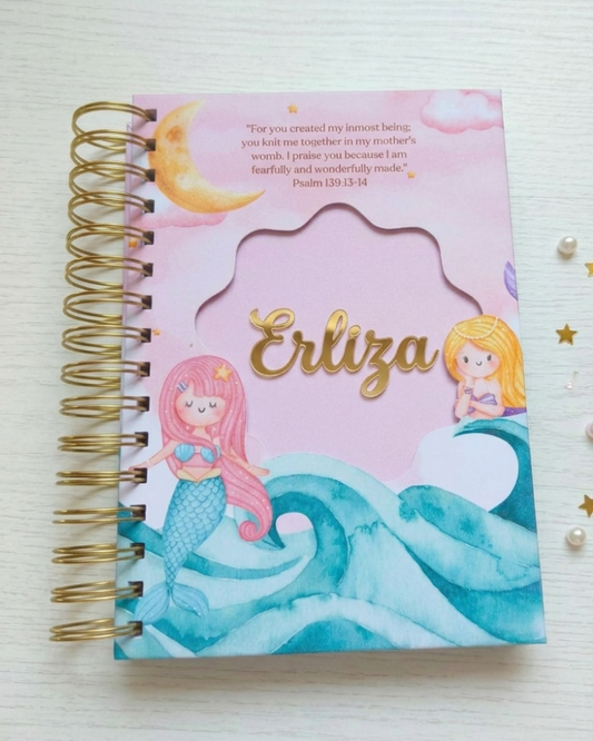 Bubblegum Mermaid Baby Memory Book