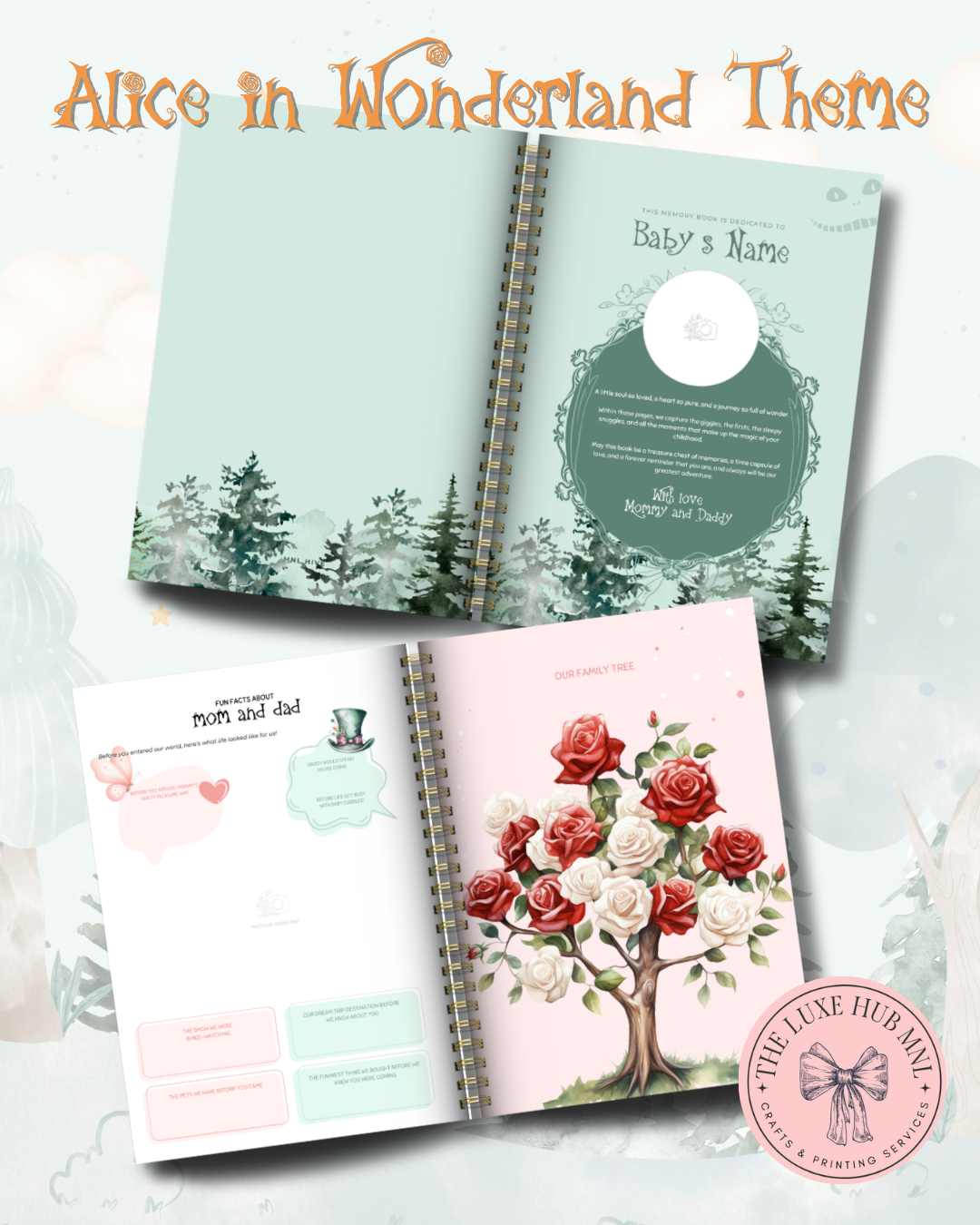Enchanted Wonderland Baby Memory Book