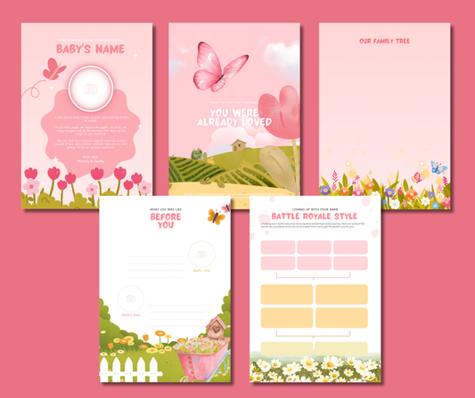 Butterfly Garden Baby Memory Book