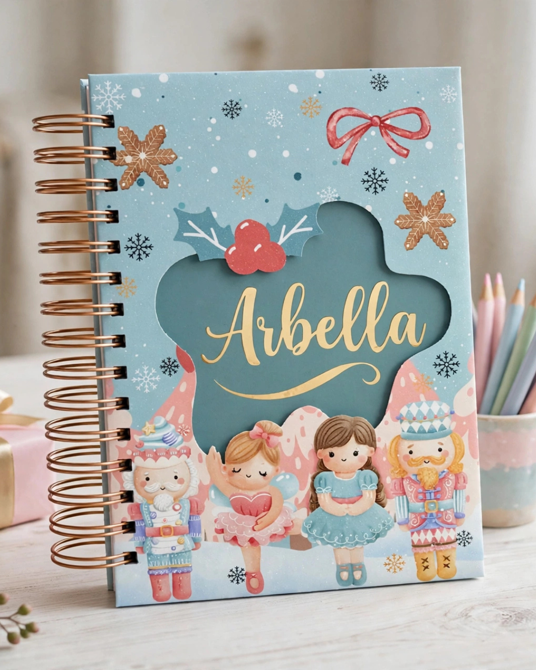 The Nutcracker Baby Memory Book Template | Editable Canva Digital Download