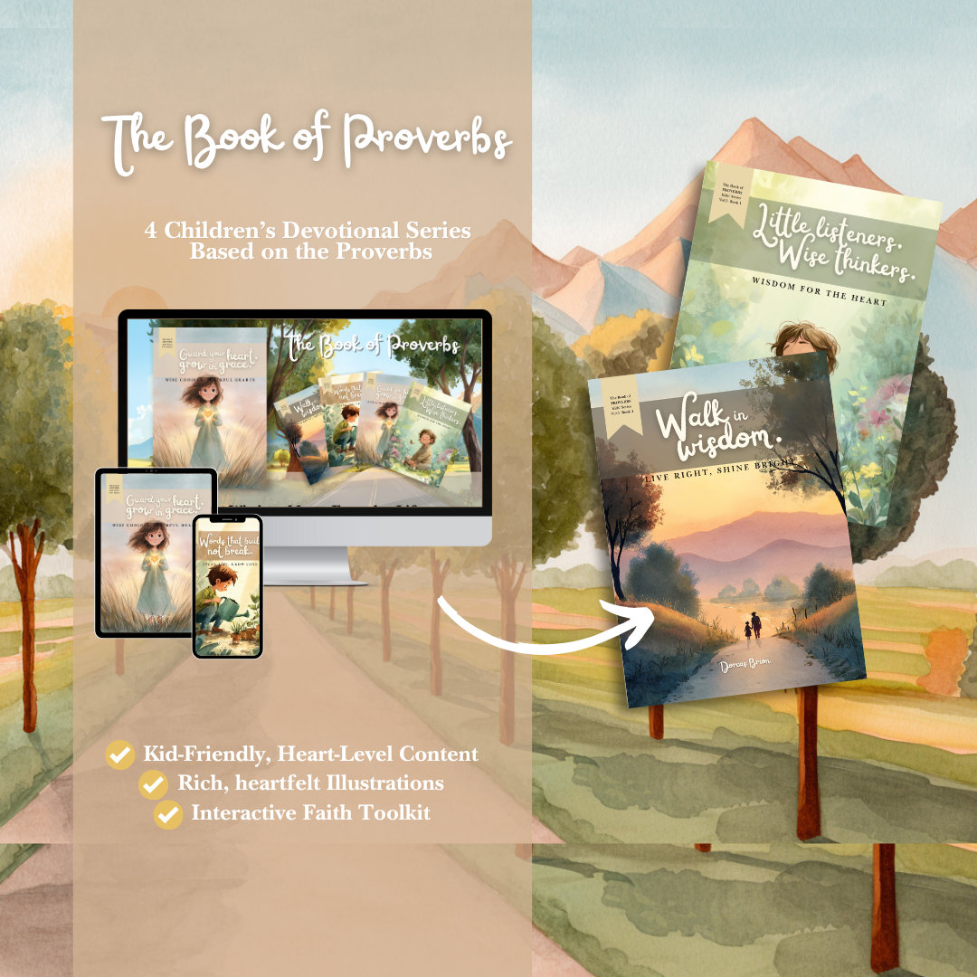 The Book of Proverbs for Kids 4-Book Interactive Bible Study & Character Building Workbook for Children | Christian Devotional | Family & Homeschool Resource | Printable PDF