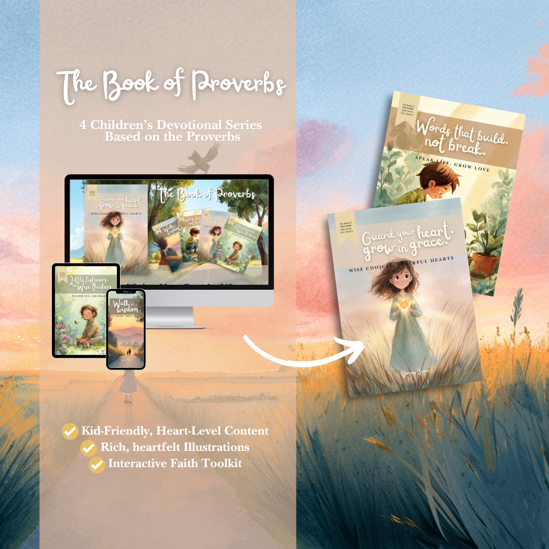 The Book of Proverbs for Kids 4-Book Interactive Bible Study & Character Building Workbook for Children | Christian Devotional | Family & Homeschool Resource | Printable PDF