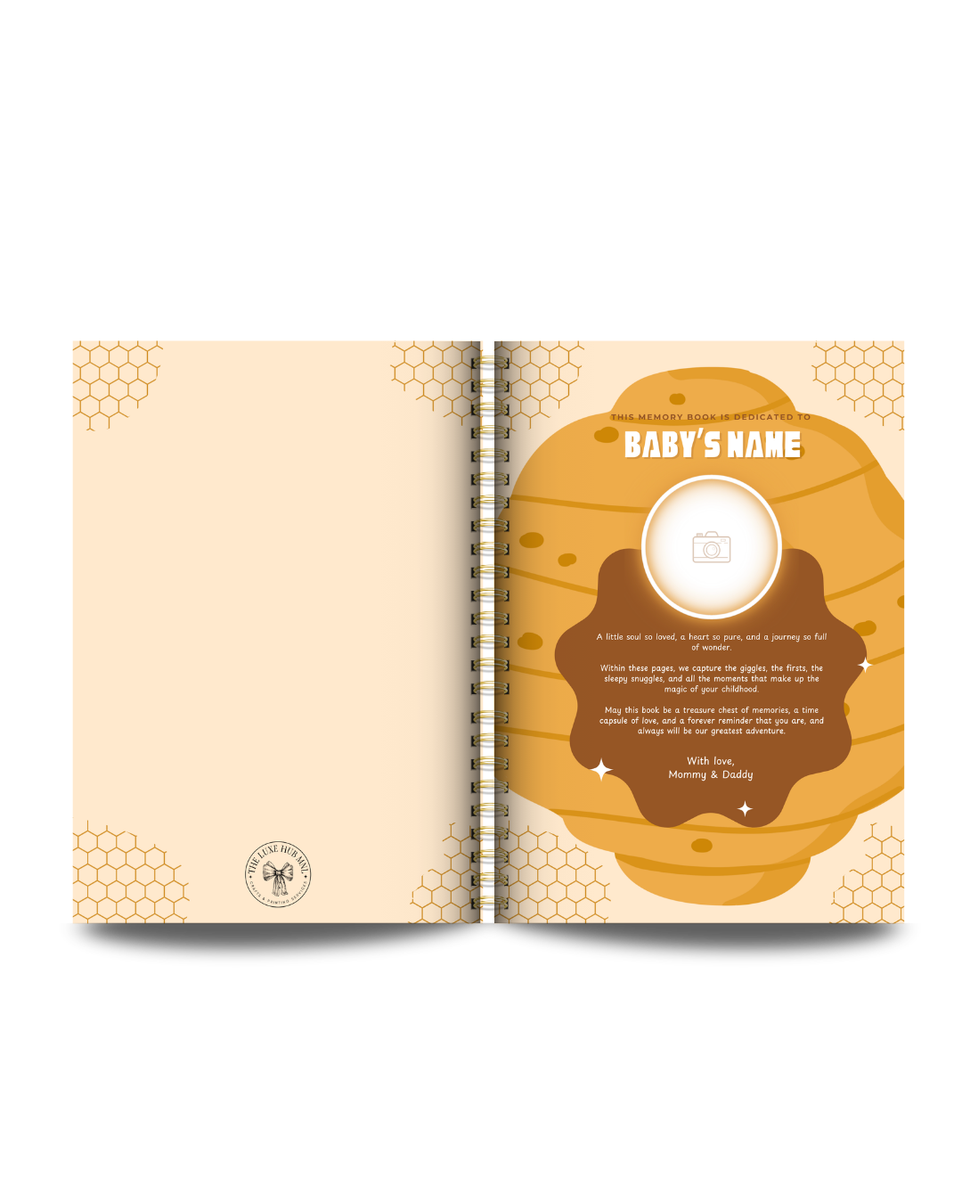 Honey Bee Theme Baby Memory Book