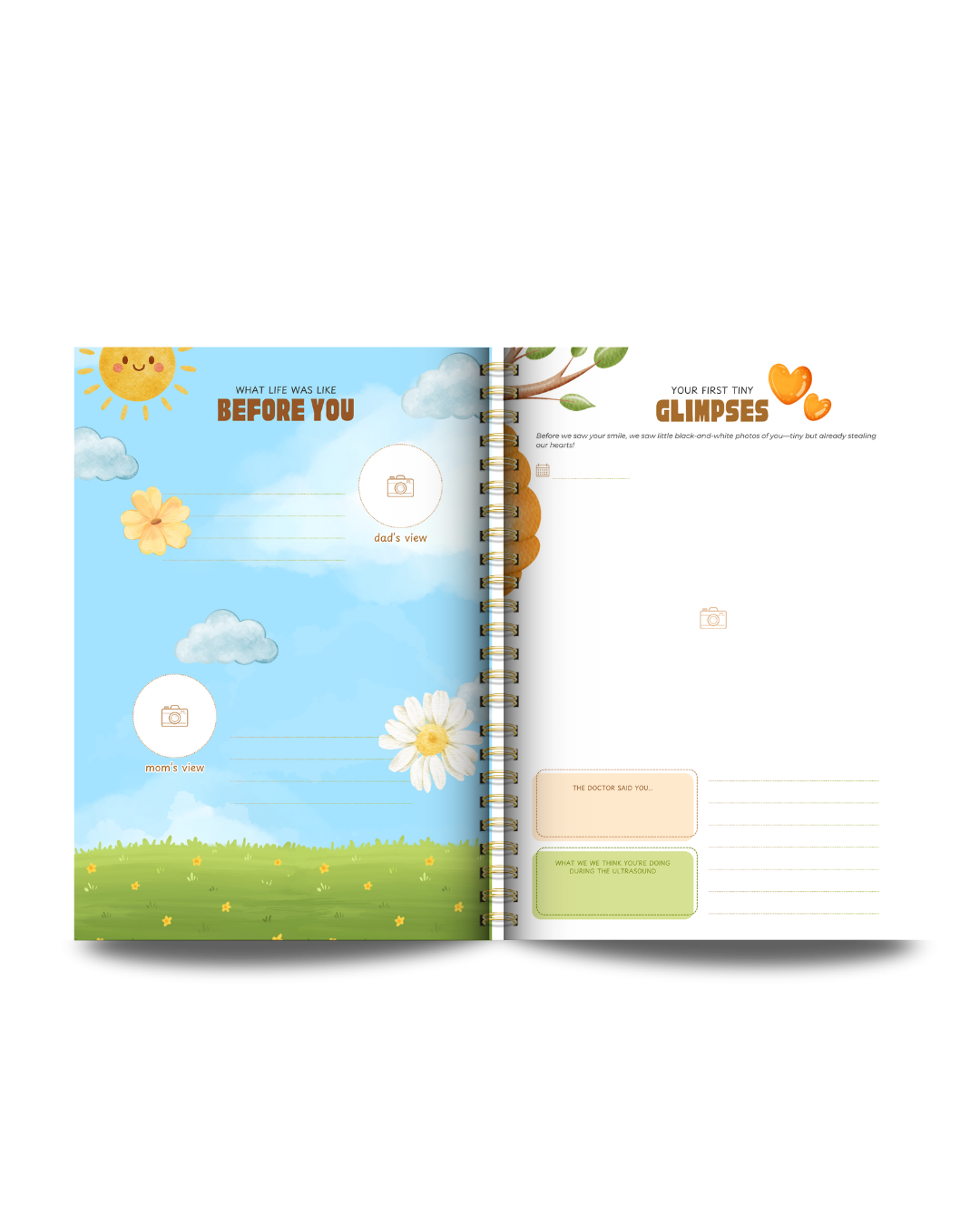 Honey Bee Theme Baby Memory Book