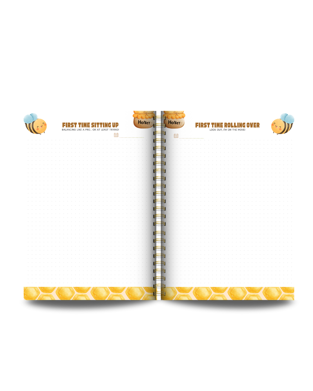 Honey Bee Theme Baby Memory Book