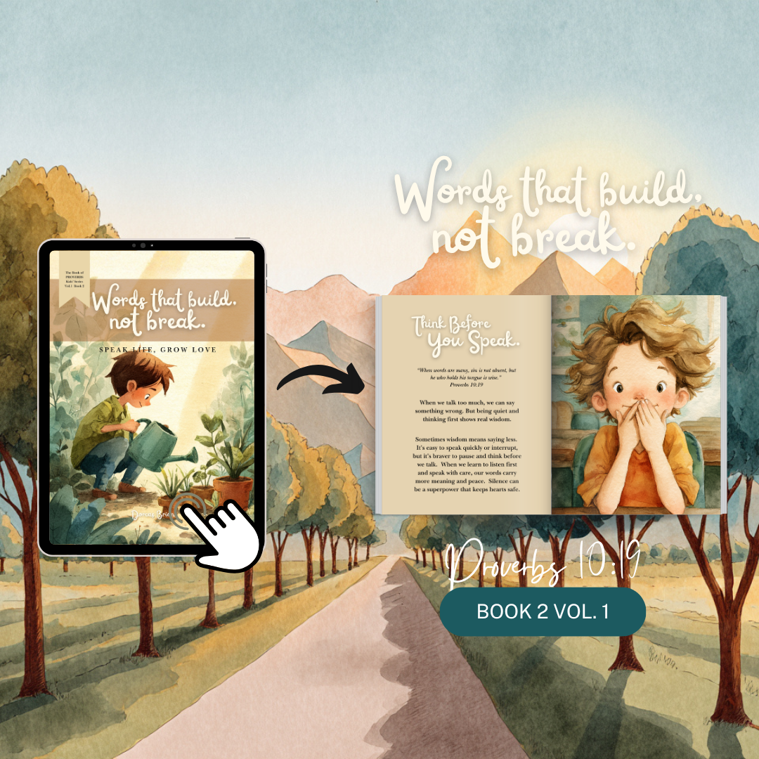 The Book of Proverbs for Kids 4-Book Interactive Bible Study & Character Building Workbook for Children | Christian Devotional | Family & Homeschool Resource | Printable PDF