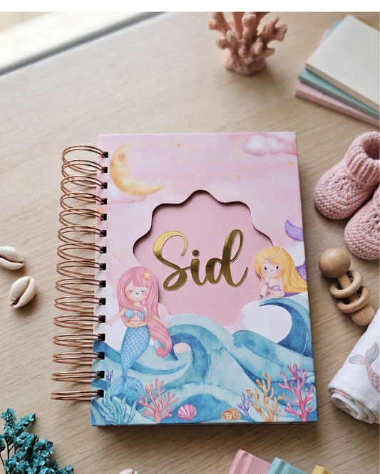 Bubblegum Mermaid Baby Memory Book