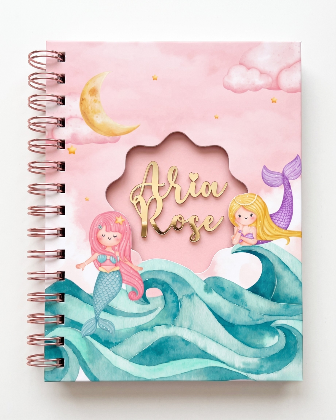 Bubblegum Mermaid Baby Memory Book