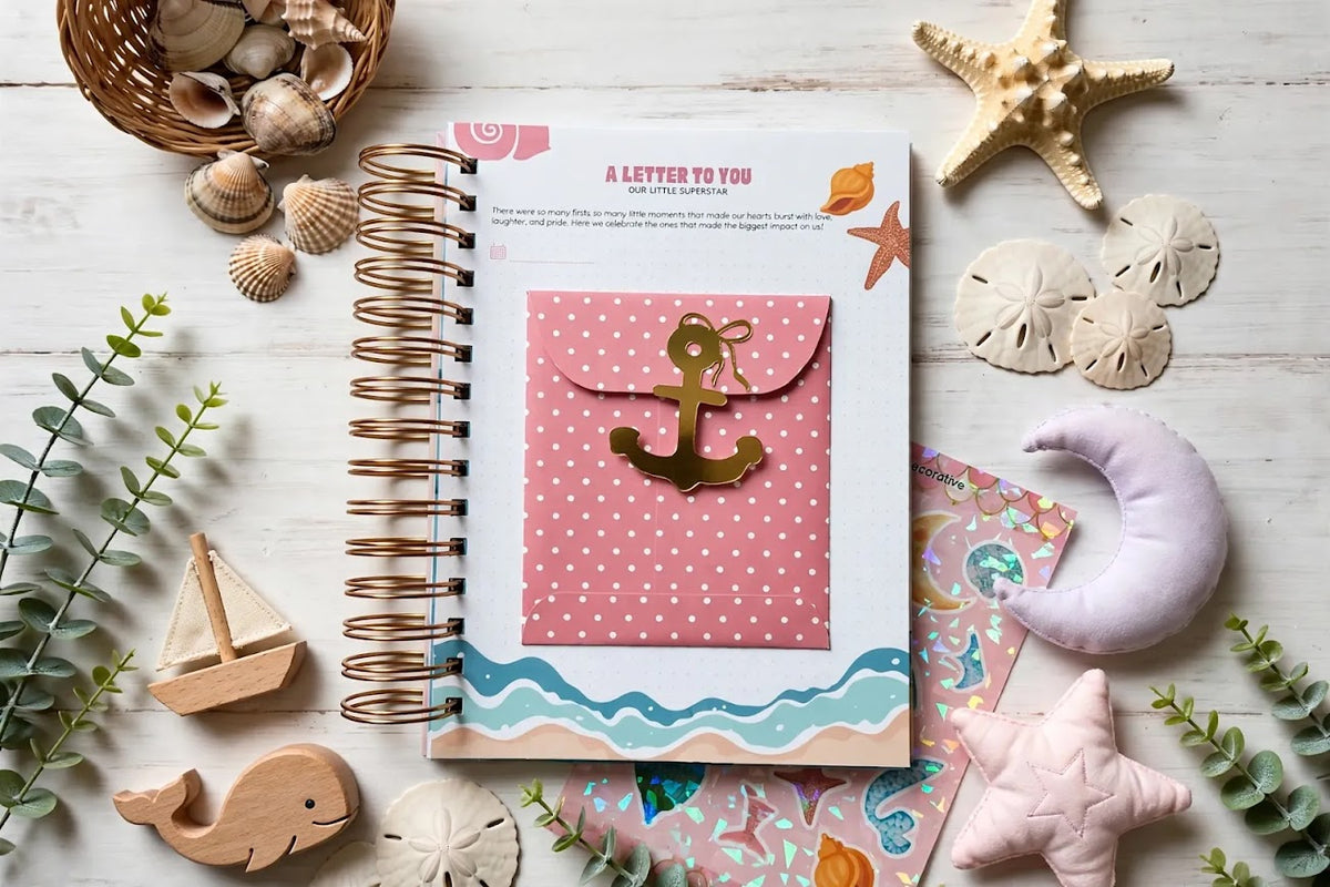 Bubblegum Mermaid Baby Memory Book