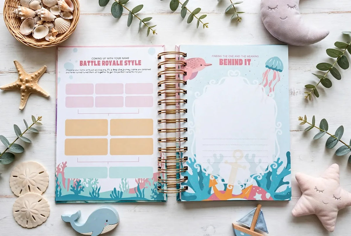 Bubblegum Mermaid Baby Memory Book